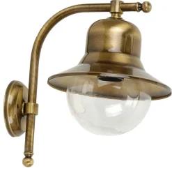 Lido Wetterfeste Wandleuchte SAMOS Messing Maritim außen* Außenleuchten Antik|Außenleuchten Messing