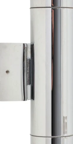 Best Lido Wetterfeste Wandleuchte SERRES Chrom IP54 Up Down