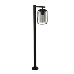 Online Searchlight Wetterfeste Wegeleuchte Aluminium IP44 E27 Schwarz