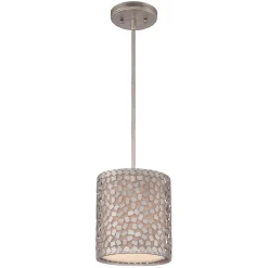 Elstead Wohnliche Deckenlampe ASTILLA in Silber Vintage