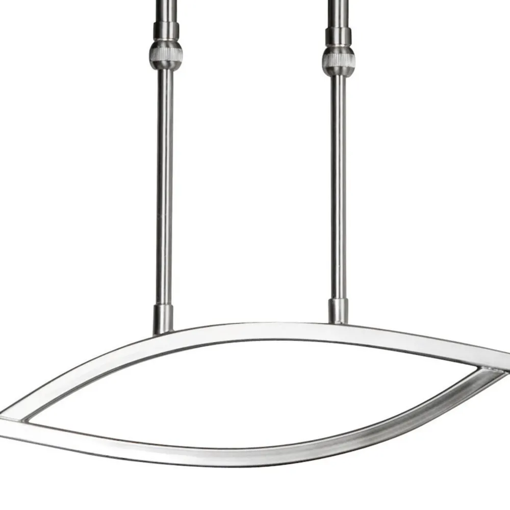 Steinhauer Wohnliche Deckenlampe Metall Glas in Stahl Weiß 82 cm* Deckenleuchten|Badezimmer Lampe