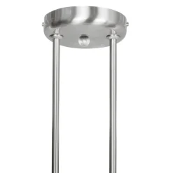 Steinhauer Wohnliche Deckenlampe Metall Glas in Stahl Weiß 82 cm* Deckenleuchten|Badezimmer Lampe