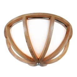 Elstead Wohnliche Deckenleuchte ARBARO Holz Glas Rustikal rund* Deckenleuchten|Flurlampen
