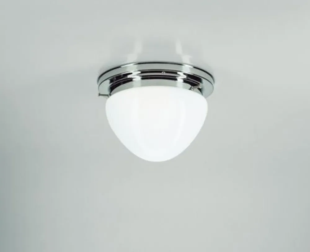 Hot Berliner Messingleuchten Wohnliche Deckenleuchte in Chrom Messing Glas Ø20 cm