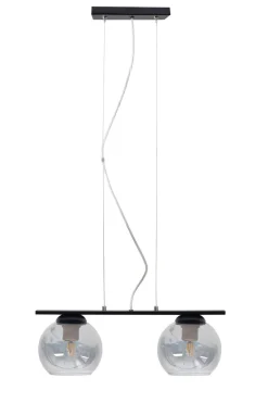 Belis Wohnliche Hängelampe 2-flammig Glas Metall E27 blendarm* Hängelampen|Bürolampen