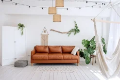 Best Belis Wohnliche Hängelampe Rattan Braun E27 Ø45 cm 3-flammig