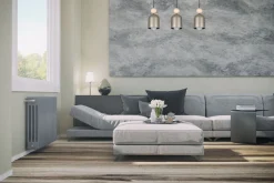 Belis Wohnliche Pendelleuchte Champagner Metall Holz 3-flmg* Hängelampen|Bürolampen