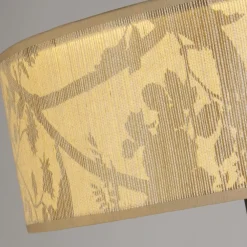 Searchlight Wohnliche Stehleuchte Bambus Metall 160 cm E27 blendarm* Wohnzimmerlampen|Metall Lampen