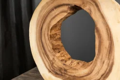 Invicta Interior Wohnliche Tischlampe KYRISSA massives Holz 63cm Unikat* Nachttischlampen|Holzlampen