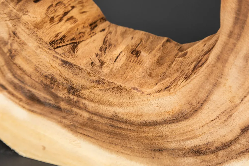 Invicta Interior Wohnliche Tischlampe KYRISSA massives Holz 63cm Unikat* Nachttischlampen|Holzlampen