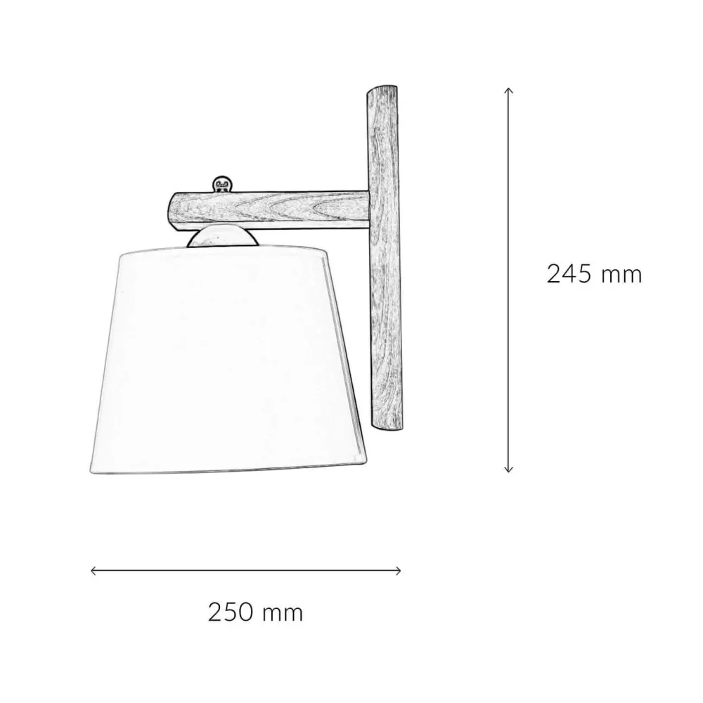 Online Lamkur Wohnliche Wandlampe BEVERELY Holz 3-flmg Leuchte
