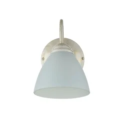 Lamkur Wohnliche Wandlampe LIRLIN Shabby Weiß Rustikal* Wandleuchten|Küchenlampen