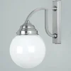 Discount Berliner Messingleuchten Wohnliche Wandlampe Messing in Nickel Glas E27 blendarm