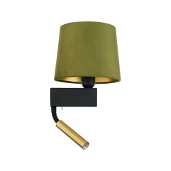 Clearance Nowodvorski Wohnliche Wandleuchte mit Schalter Lesearm Stoffschirm