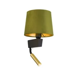 Clearance Nowodvorski Wohnliche Wandleuchte mit Schalter Lesearm Stoffschirm