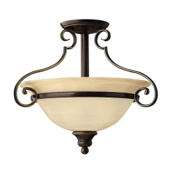 Clearance Elstead Wohnzimmer Deckenleuchte Glas Metall Landhaus