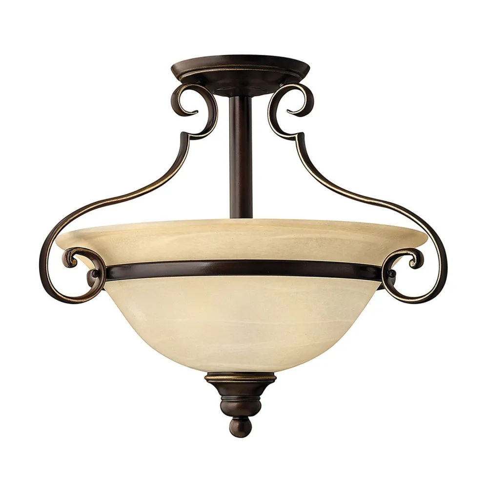 Clearance Elstead Wohnzimmer Deckenleuchte Glas Metall Landhaus