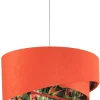 BPS Koncept Wohnzimmer Hängelampe Orange Bunt Stoff rund Ø50cm* Hängelampen|Moderne Lampen
