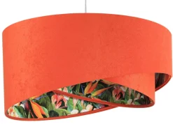 BPS Koncept Wohnzimmer Hängelampe Orange Bunt Stoff rund Ø50cm* Hängelampen|Moderne Lampen