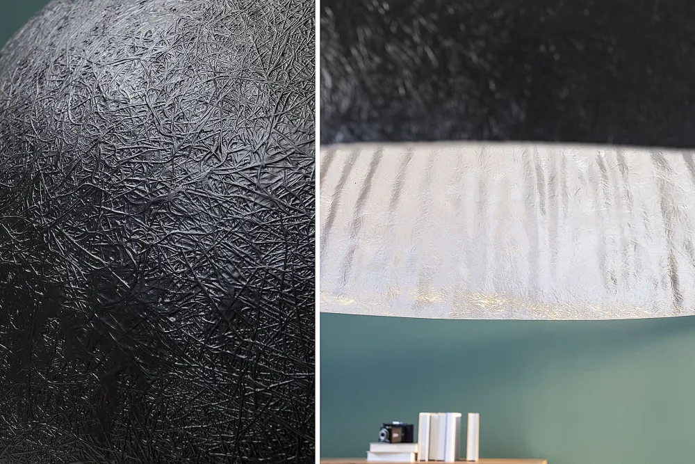 Online Invicta Interior Wohnzimmer Hängelampe Schwarz Modern Design Ø70cm