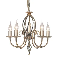 Online Elstead Wohnzimmer Kronleuchter Messing antik Rustikal