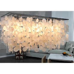 Invicta Interior Wohnzimmer Leuchte Modern Perlmutt* Hängelampen|Moderne Lampen
