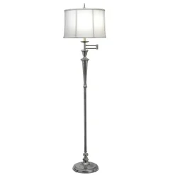 Elstead Wohnzimmer Stehlampe 168 cm verstellbar GERSUL* Vintage Lampen|Stofflampen