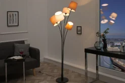 Outlet Invicta Interior Wohnzimmer Stehlampe Modern Weiß Braun Beige LEVELS