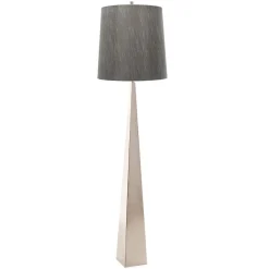 Elstead Wohnzimmer Stehlampe Stoff Metall 181cm Modern Design* Stofflampen|Designerlampen