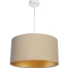 Online BPS Koncept Wohnzimmerlampe Esstischleuchte Beige Gold Stoff