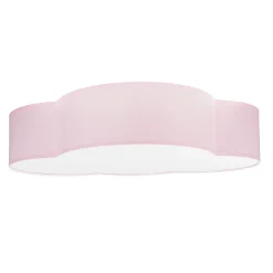 Sale TK Lighting Wolkenlampe Rosa Stoff 62 cm lang 4x E27 Baby Kinder