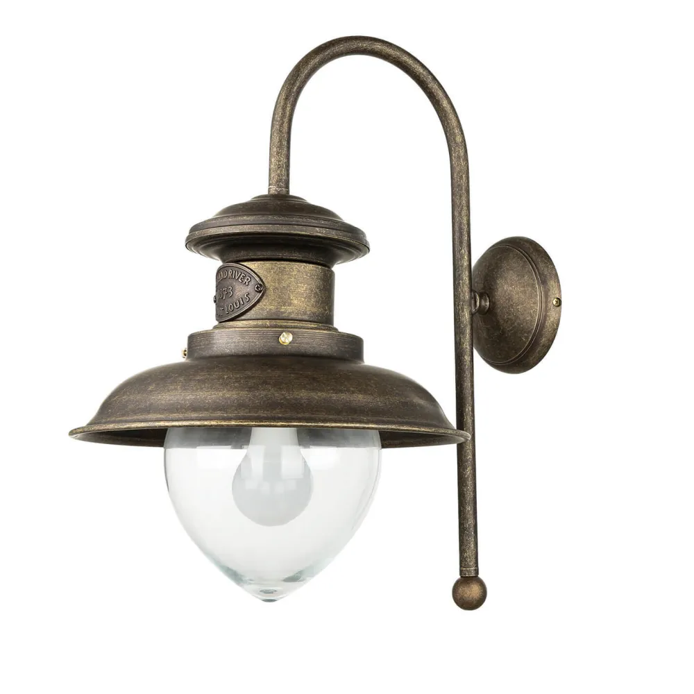 Discount Giovanni Battista XL Außenwandleuchte Amalfi Echt-Messing Handarbeit