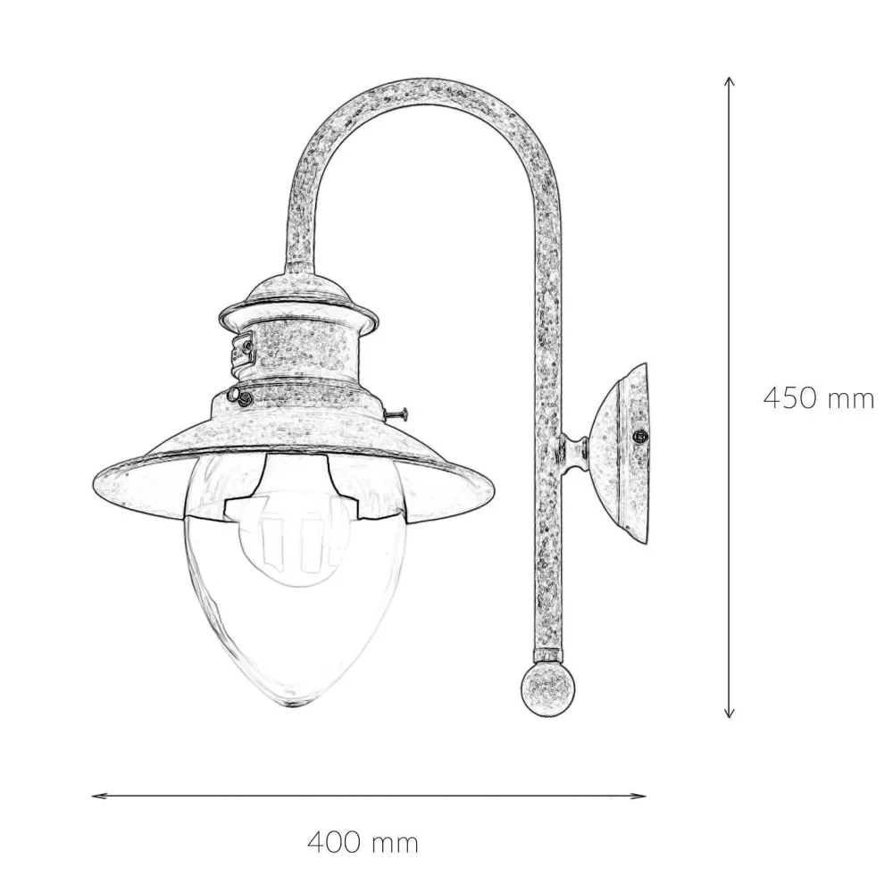Discount Giovanni Battista XL Außenwandleuchte Amalfi Echt-Messing Handarbeit