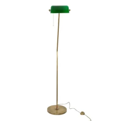 Sale Giovanni Battista XXL Bankerlampe Messing Glas Wohnzimmer MINISTERO