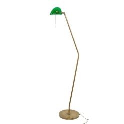 Sale Giovanni Battista XXL Bankerlampe Messing Glas Wohnzimmer MINISTERO