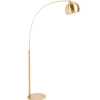 Invicta Interior XXL Bogenlampe Metall 205 cm E27 Retro elegant in Gold* Badezimmer Lampe|Bürolampen