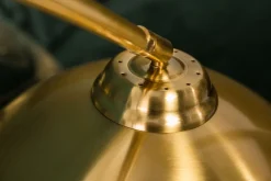 Invicta Interior XXL Bogenlampe Metall 205 cm E27 Retro elegant in Gold* Badezimmer Lampe|Bürolampen