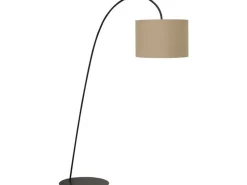 Nowodvorski XXL Bogenleuchte in Kaffee-braun* Moderne Lampen|Stofflampen