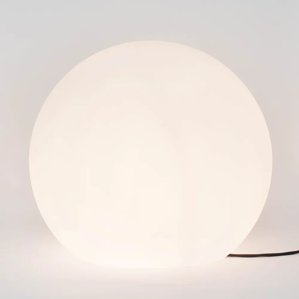 Nowodvorski XXL Gartenlampe in Weiß Kugel Schirm Ø80cm* Moderne Lampen|Dekolampen Außen