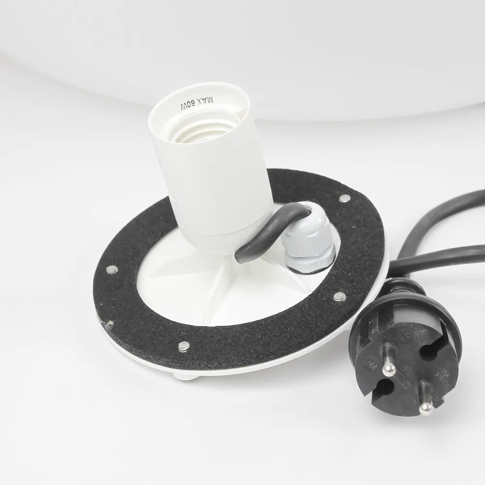 Nowodvorski XXL Gartenlampe in Weiß Kugel Schirm Ø80cm* Moderne Lampen|Dekolampen Außen