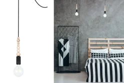 Belis XXL Hängelampe Spider flexibel L:400 cm E27 in Schwarz* Hängelampen|Bürolampen