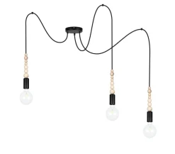 Belis XXL Hängelampe Spider verstellbar L:400 cm E27 Schwarz* Hängelampen|Bürolampen