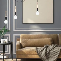 Belis XXL Hängelampe Spider verstellbar L:400 cm E27 Schwarz* Hängelampen|Bürolampen