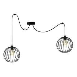 New Belis XXL Spider Hängelampe Draht Kugeln Metall E27 L:400 cm