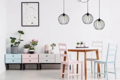 Belis XXL Spider Hängelampe Draht Metall 3-flammig L:400 cm* Hängelampen|Bürolampen