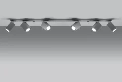 Clearance Sollux XXL Spot Strahler FALERIA Grau 120 cm lang 6x GU10