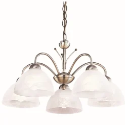 Discount Searchlight Zeitlos Deckenleuchte 5-flmg. messing-farben