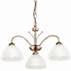 Searchlight Zeitlos Deckenleuchte 3-flmg. messing-farben* Hängelampen|Esszimmer Lampen