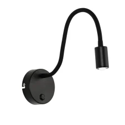 Easylight Zeitlose LED Wandlampe Schwarz Metall flexibler Arm* Moderne Lampen|Küchenlampen