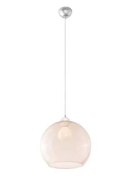 Sale Sollux Zeitlose runde Pendelleuchte Hängelampe in Zart-Orange